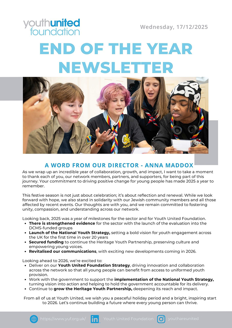 YUF end of year newsletter