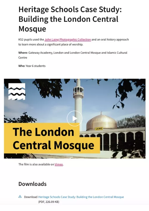 Historic England Building London Central Mosque