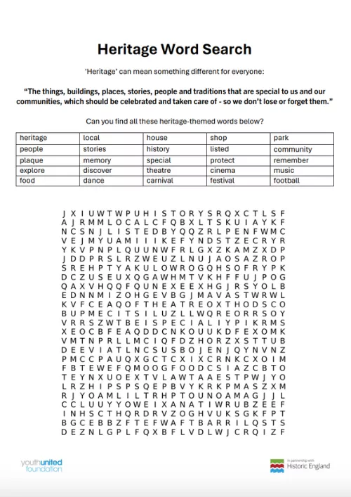 Heritage Word Search