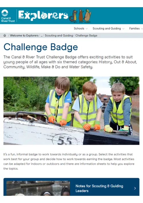 Explorers challenge badge